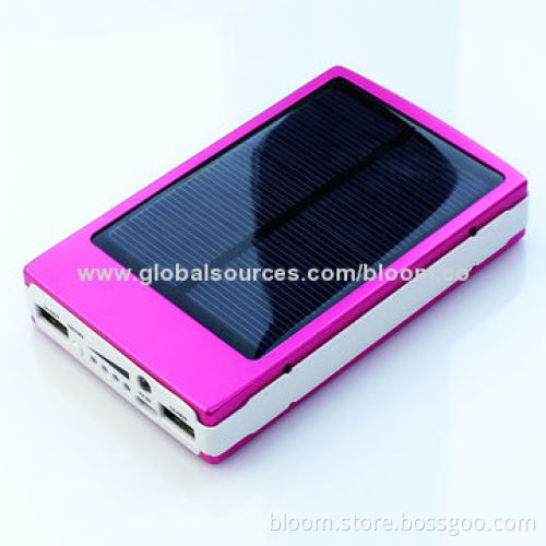 12,000mAh Solar Power Bank for iPhone, Samsung, HTC, Nokia and Dual-USB PortNew
